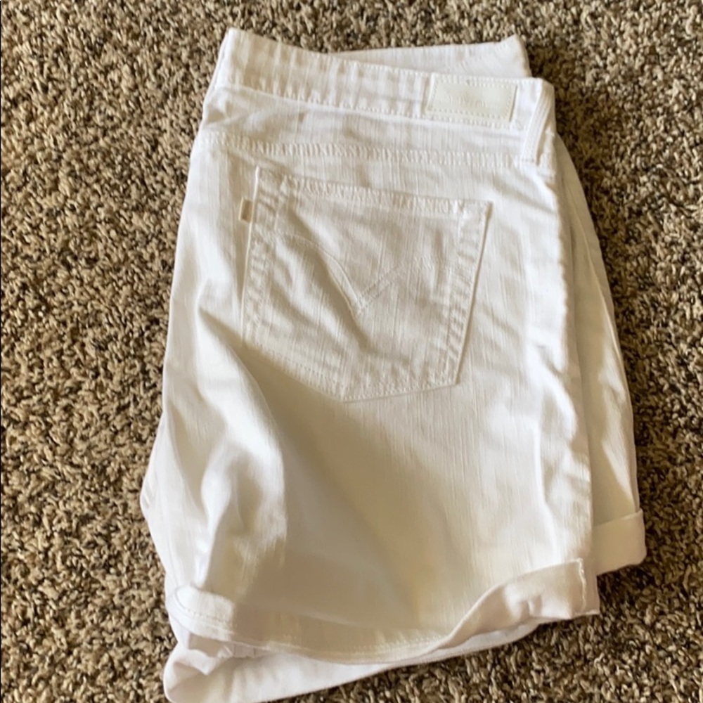 White Levi shorts